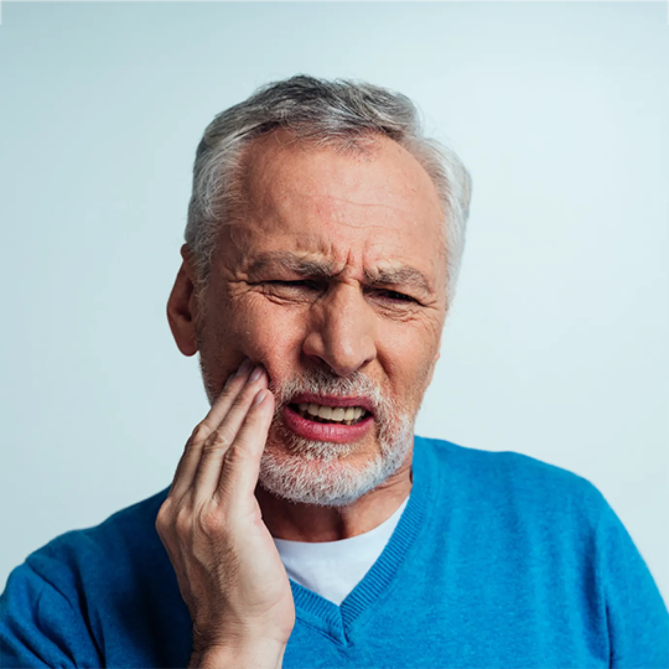 Bad breath caused by gum infection